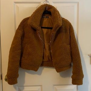 Nasty gal teddy cropped jacket